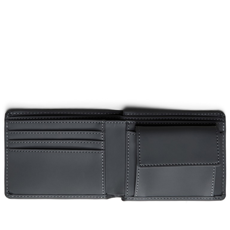 Geldbörse Folded Wallet Slate, Farbe: grau, Marke: Rains, EAN: 5711747482060, Abmessungen in cm: 11x8.8x2, Bild 5 von 6