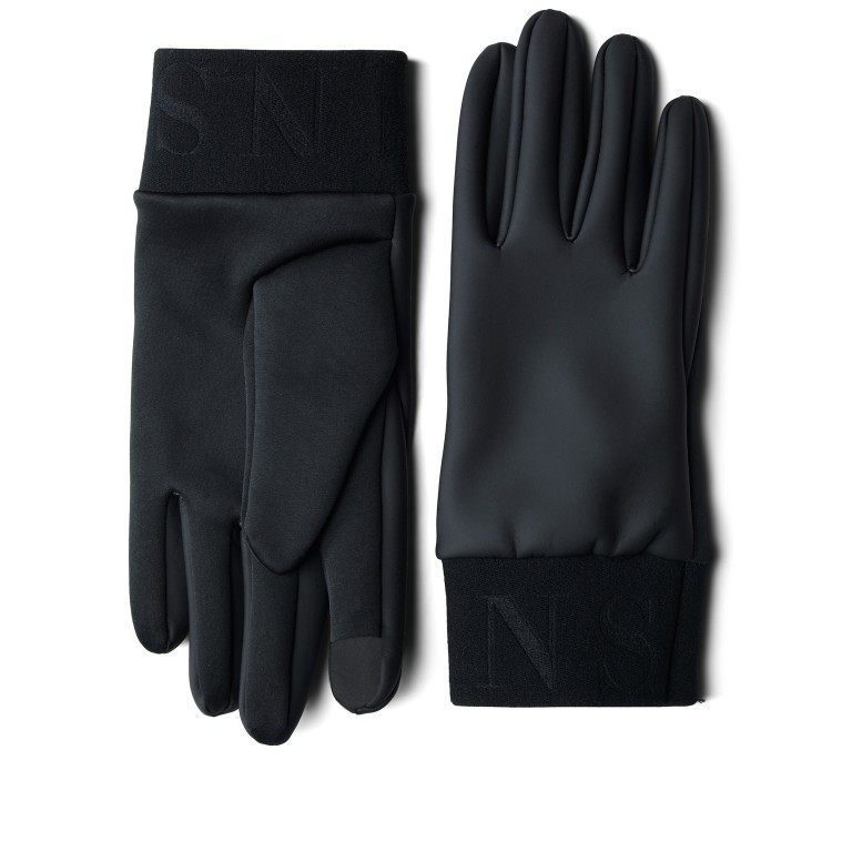 Handschuhe Gloves mit Bedienfunktion für Touchscreens Größe S Black, Farbe: schwarz, Marke: Rains, EAN: 5711747482374, Bild 1 von 2