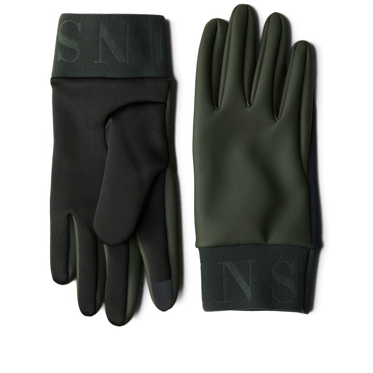 Handschuhe Gloves mit Bedienfunktion für Touchscreens Größe M Green, Farbe: grün/oliv, Marke: Rains, EAN: 5711747482411, Bild 1 von 2