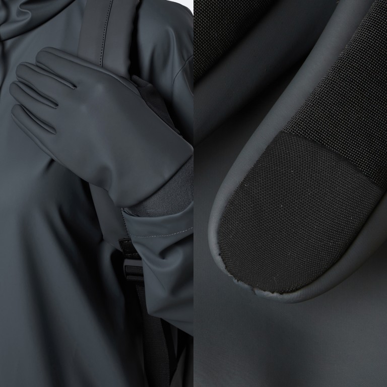 Handschuhe Gloves mit Bedienfunktion für Touchscreens Größe S Slate, Farbe: grau, Marke: Rains, EAN: 5711747482398, Bild 2 von 2