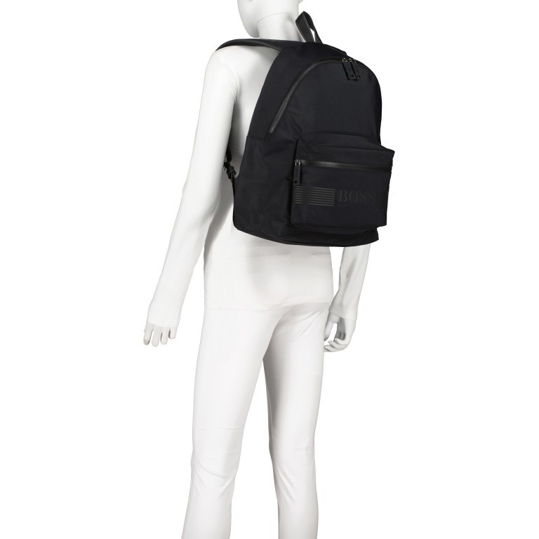 Rucksack Pixel Black, Farbe: schwarz, Marke: BOSS, EAN: 4047395305521, Abmessungen in cm: 30x43x14, Bild 4 von 5