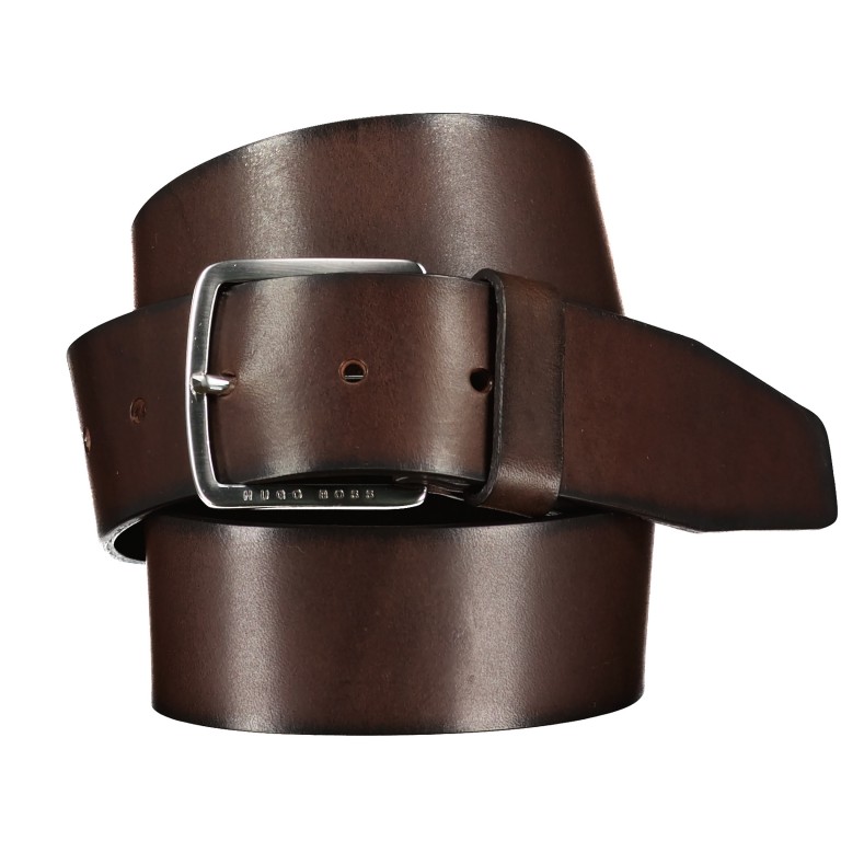 Gürtel Sjeeko Bundweite 90 CM Dark Brown, Farbe: braun, Marke: BOSS, EAN: 4029055613610, Bild 1 von 3