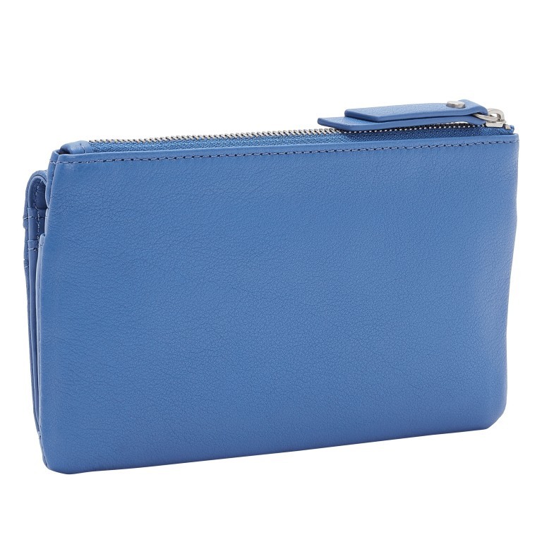 Geldbörse Basic Layla mit RFID-Schutz Retro Denim, Farbe: blau/petrol, Marke: Liebeskind Berlin, EAN: 4064657269865, Abmessungen in cm: 18.5x10.5x2.5, Bild 2 von 4