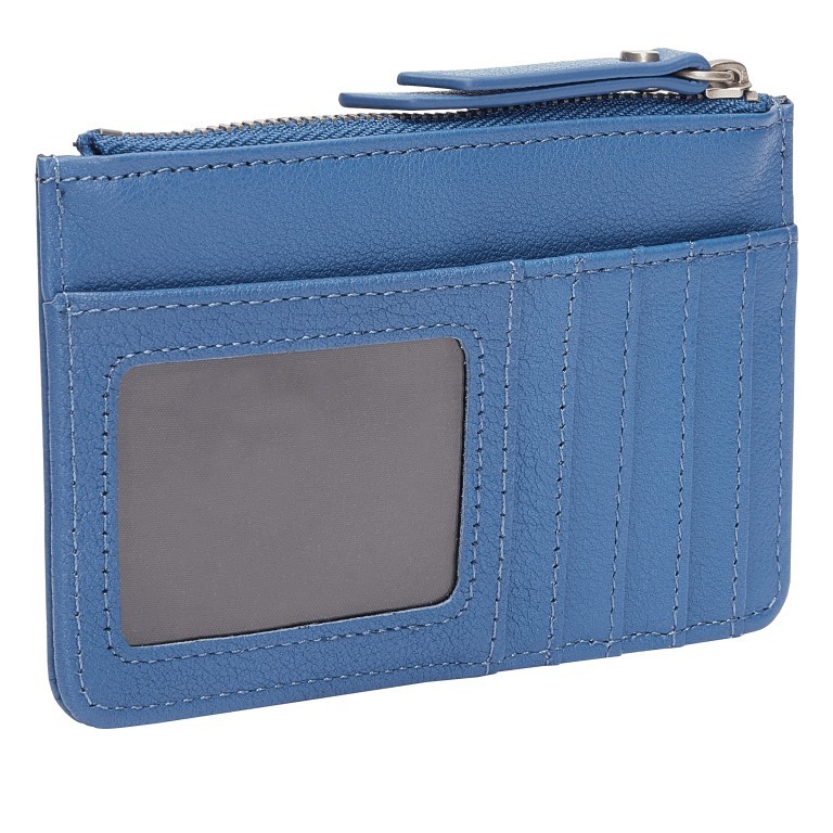 Geldbörse Basic Stella Retro Denim, Farbe: blau/petrol, Marke: Liebeskind Berlin, EAN: 4064657269780, Abmessungen in cm: 13.5x9x0.5, Bild 2 von 4