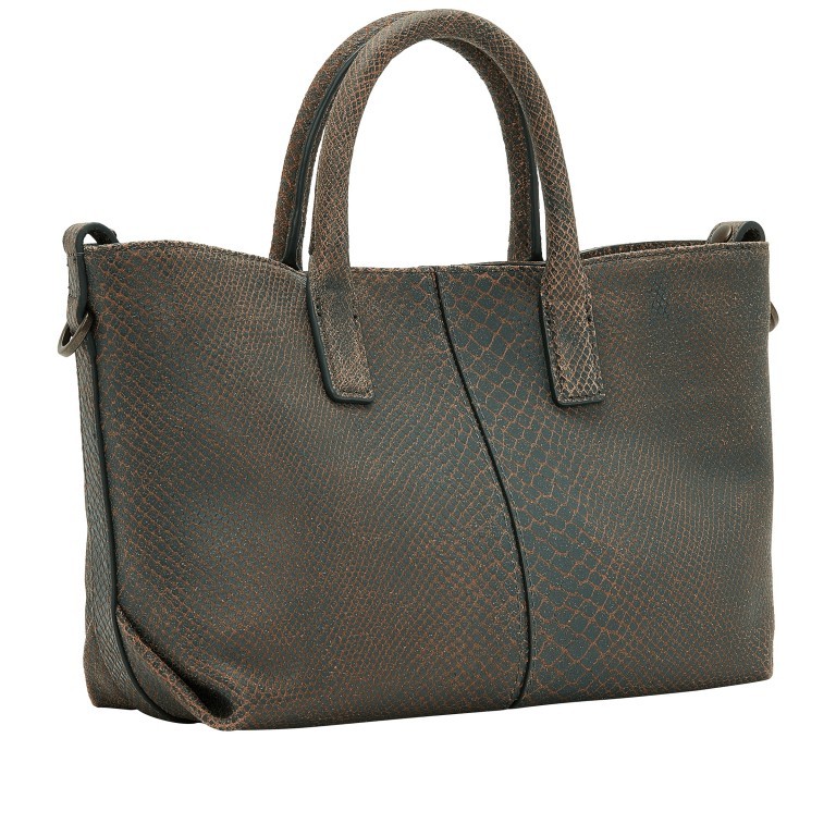 Handtasche Chelsea Snake Shopper S variabel in der Form Dark Forest, Farbe: braun, Marke: Liebeskind Berlin, EAN: 4064657277136, Abmessungen in cm: 27x20.5x12, Bild 2 von 5