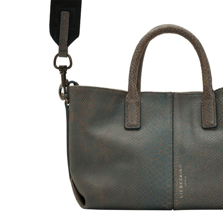 Handtasche Chelsea Snake Shopper S variabel in der Form Dark Forest, Farbe: braun, Marke: Liebeskind Berlin, EAN: 4064657277136, Abmessungen in cm: 27x20.5x12, Bild 5 von 5