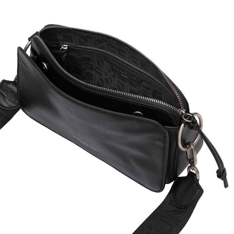 Umhängetasche Clarice2 Crossbody Bag M Black, Farbe: schwarz, Marke: Liebeskind Berlin, EAN: 4064657272445, Abmessungen in cm: 27x15x8, Bild 4 von 5