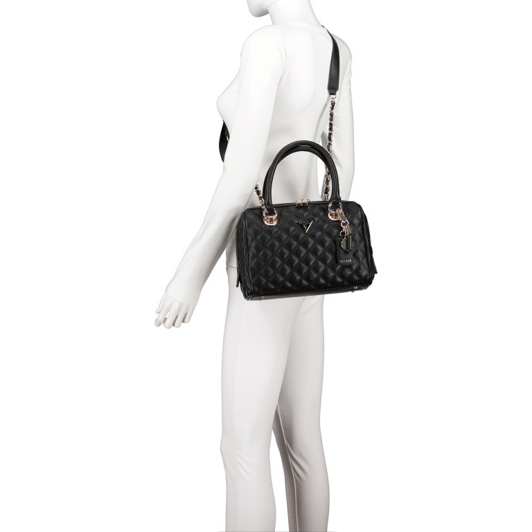 Handtasche Cessily Black, Farbe: schwarz, Marke: Guess, EAN: 0190231498360, Abmessungen in cm: 26x19x11, Bild 6 von 7