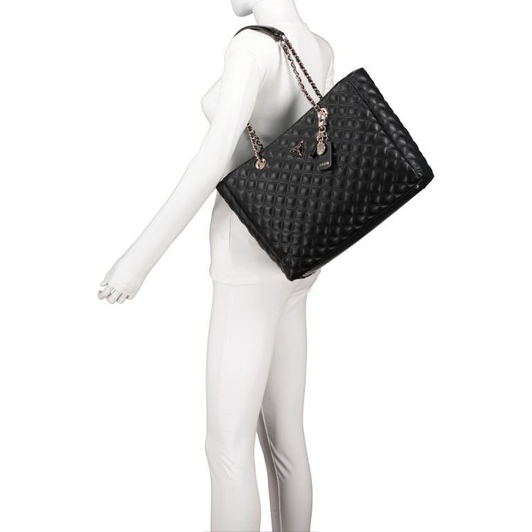 Shopper Cessily Black, Farbe: schwarz, Marke: Guess, EAN: 0190231498483, Abmessungen in cm: 35x27x11, Bild 4 von 5