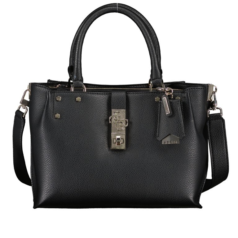 Handtasche Albury Black, Farbe: schwarz, Marke: Guess, EAN: 0190231486022, Abmessungen in cm: 29x21x10, Bild 1 von 8