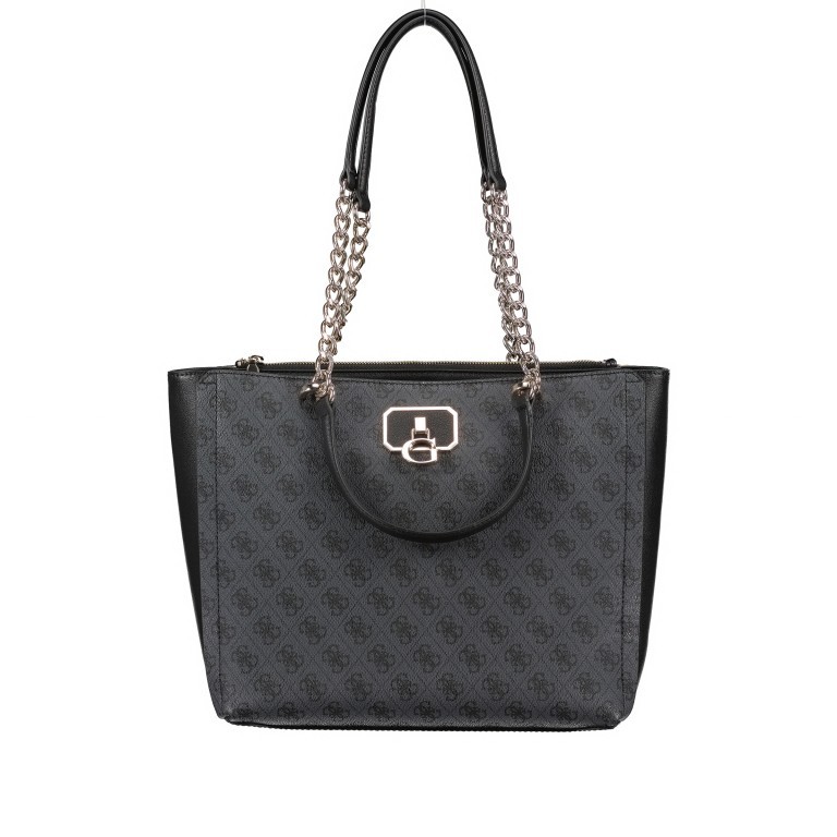 Handtasche Alisa Coal, Farbe: schwarz, Marke: Guess, EAN: 0190231486404, Abmessungen in cm: 31x29x13, Bild 9 von 9