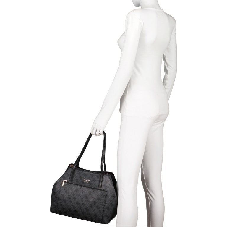 Shopper Vikky Bag in Bag Coal Logo, Farbe: schwarz, Marke: Guess, EAN: 0190231480204, Bild 4 von 14