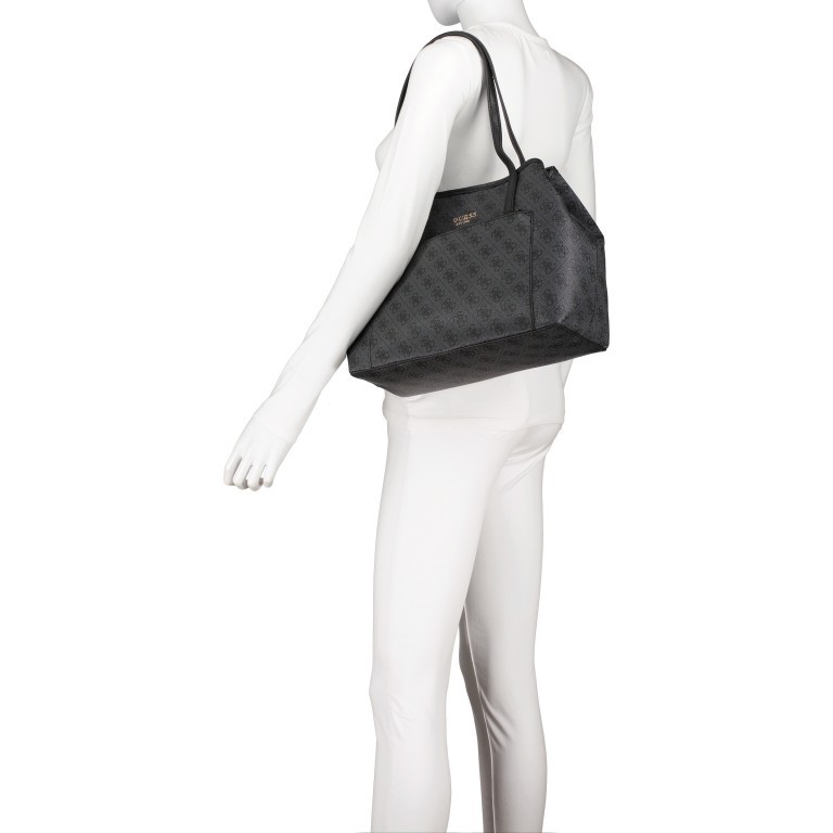 Shopper Vikky Bag in Bag Coal Logo, Farbe: schwarz, Marke: Guess, EAN: 0190231480204, Bild 5 von 14