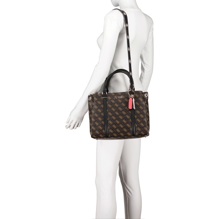 Handtasche Washington Brown Multi, Farbe: braun, Marke: Guess, EAN: 0190231480280, Abmessungen in cm: 29x24x12, Bild 5 von 9