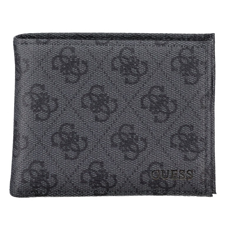 Geldbörse Vezzola Black, Farbe: schwarz, Marke: Guess, EAN: 7618483265088, Abmessungen in cm: 12x9.5x1.5, Bild 1 von 3