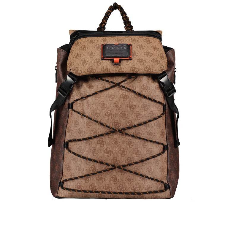 Rucksack Salameda Brown Multi, Farbe: braun, Marke: Guess, EAN: 7620207008680, Abmessungen in cm: 29.5x40x17, Bild 1 von 10