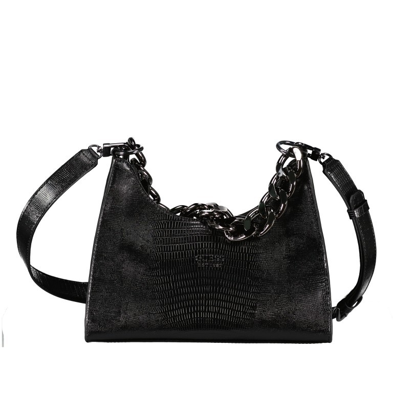 Umhängetasche Black Kroko, Farbe: schwarz, Marke: Guess, EAN: 0190231517467, Abmessungen in cm: 27x21x7, Bild 1 von 8