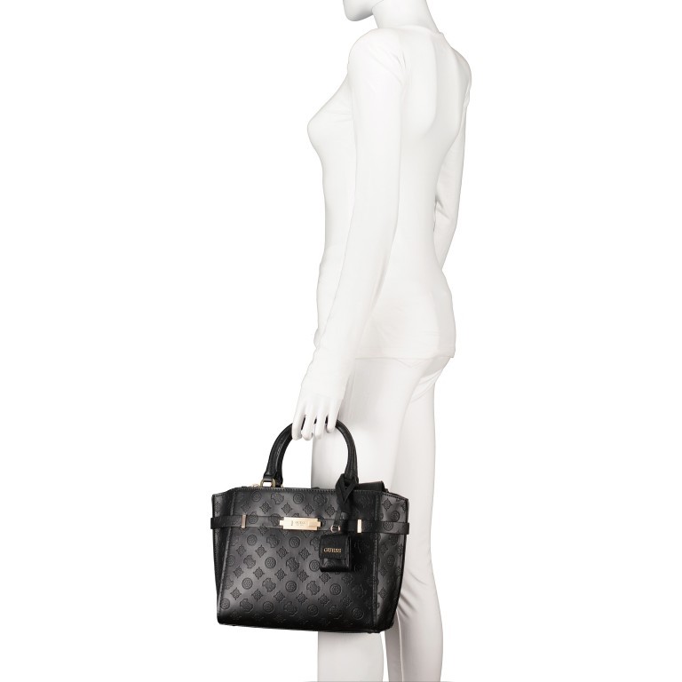 Handtasche Bea Black, Farbe: schwarz, Marke: Guess, EAN: 0190231488446, Abmessungen in cm: 27.5x23x12, Bild 4 von 8