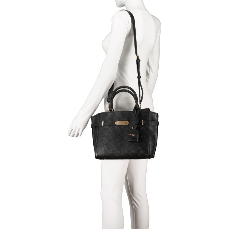 Handtasche Bea Black, Farbe: schwarz, Marke: Guess, EAN: 0190231488446, Abmessungen in cm: 27.5x23x12, Bild 5 von 8
