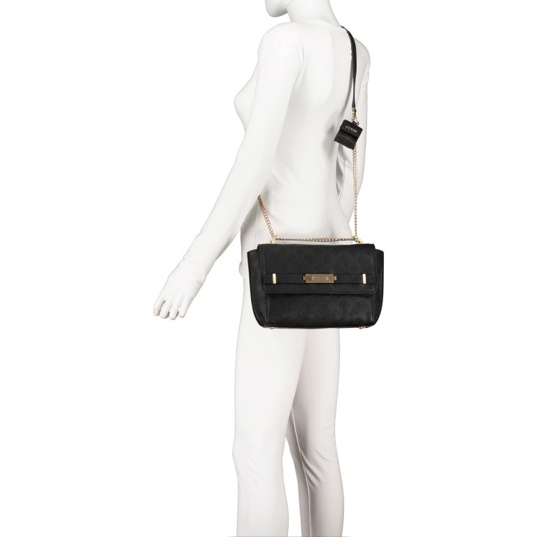 Umhängetasche Bea Black, Farbe: schwarz, Marke: Guess, EAN: 0190231488521, Abmessungen in cm: 23x18x8, Bild 5 von 6