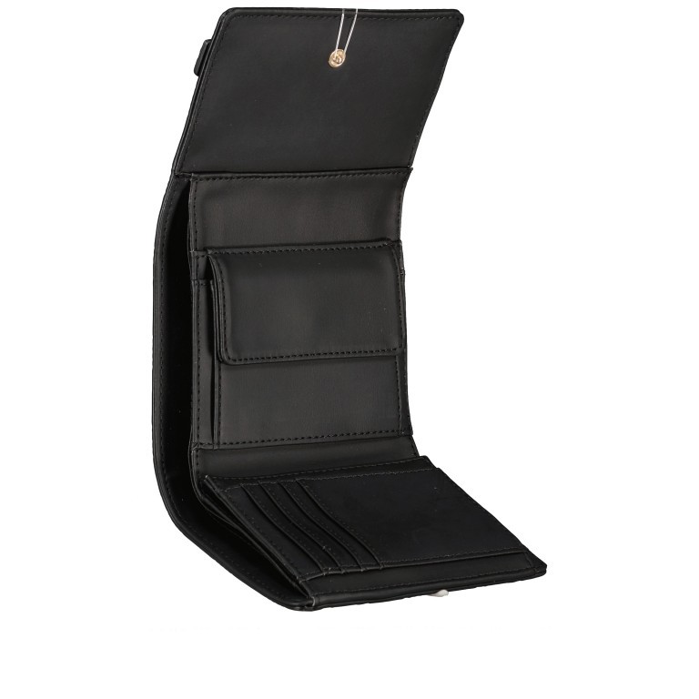 Geldbörse Bea Black, Farbe: schwarz, Marke: Guess, EAN: 0190231488606, Abmessungen in cm: 12.5x10.5x3.5, Bild 4 von 5