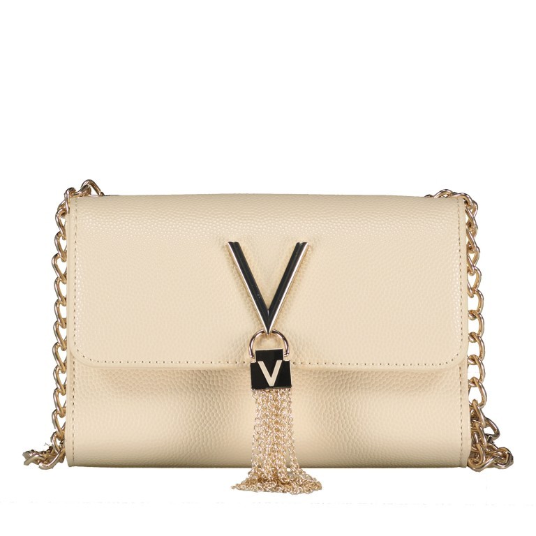 Umhängetasche Divina Beige, Farbe: beige, Marke: Valentino Bags, EAN: 8052790711897, Abmessungen in cm: 17.5x11.5x6, Bild 1 von 6