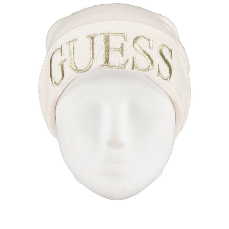 Mütze mit Schriftzug Größe M Off White, Farbe: beige, Marke: Guess, EAN: 7620207938437, Bild 1 von 2
