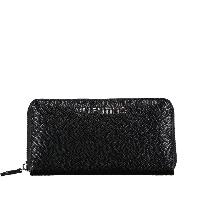Geldbörse Divina Nero, Farbe: schwarz, Marke: Valentino Bags, EAN: 8052790252529, Abmessungen in cm: 19x10x2.5, Bild 1 von 4
