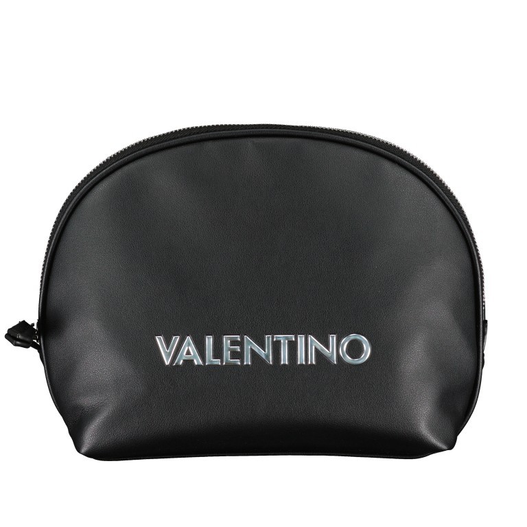 Kosmetiktasche Olive Nero, Farbe: schwarz, Marke: Valentino Bags, EAN: 8058043512679, Abmessungen in cm: 22x20x8.5, Bild 1 von 4