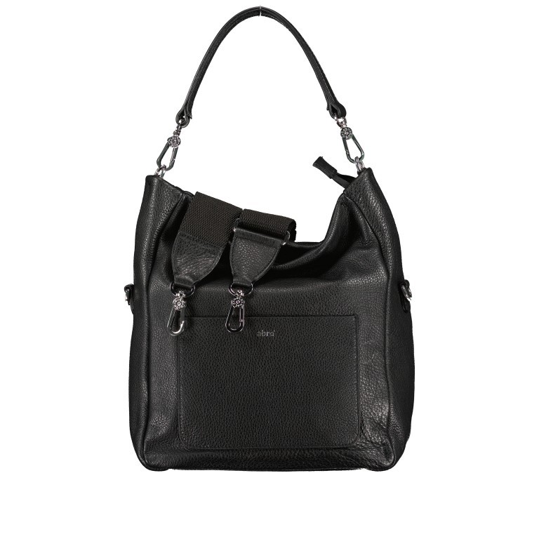 Beuteltasche Dalia Raquel S Black Nickel, Farbe: schwarz, Marke: Abro, EAN: 4067278106793, Abmessungen in cm: 26.5x31x12.5, Bild 1 von 7