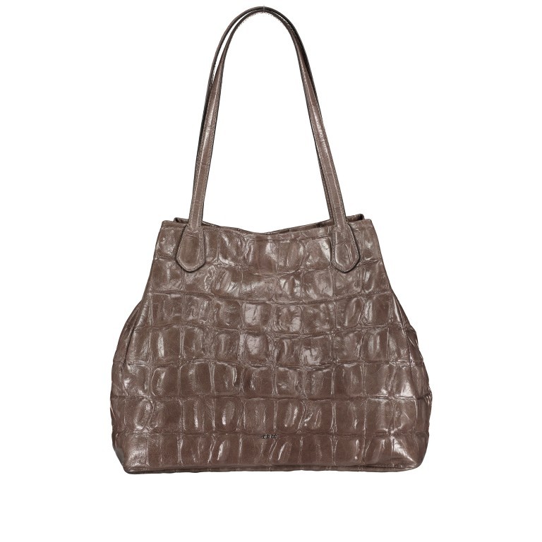 Shopper Kroko Lou Big Taupe, Farbe: grün/oliv, Marke: Abro, EAN: 4061724776264, Abmessungen in cm: 34.5x30x18, Bild 1 von 8