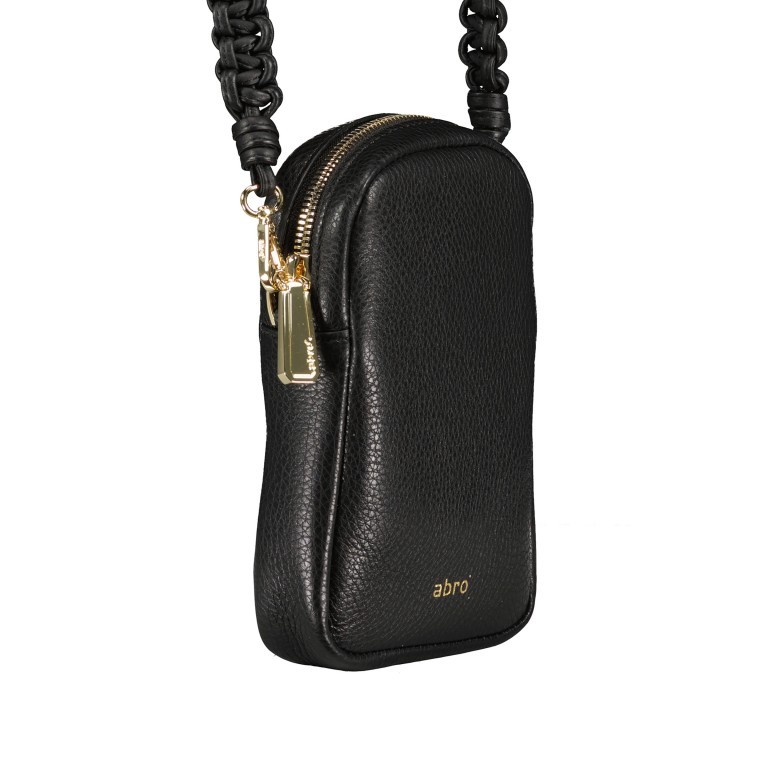 Handytasche Dalia Kira Black Gold, Farbe: schwarz, Marke: Abro, EAN: 4061724746595, Abmessungen in cm: 10.5x17x3.5, Bild 2 von 6