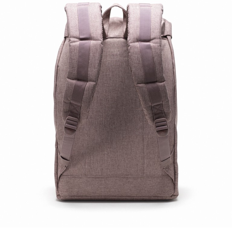 Rucksack Retreat Rubber Straps Volumen 18 Liter Ash Rose Crosshatch, Farbe: rot/weinrot, Marke: Herschel, EAN: 0828432503476, Abmessungen in cm: 34x46x12, Bild 4 von 5