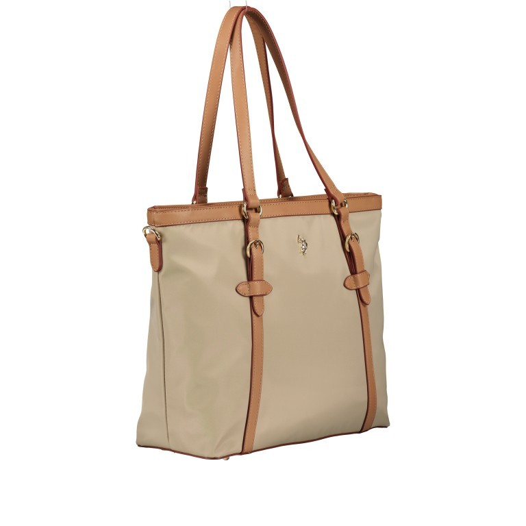 Shopper Houston Light Taupe, Farbe: beige, Marke: U.S. Polo Assn., EAN: 8052792931965, Abmessungen in cm: 33x29x12, Bild 2 von 8