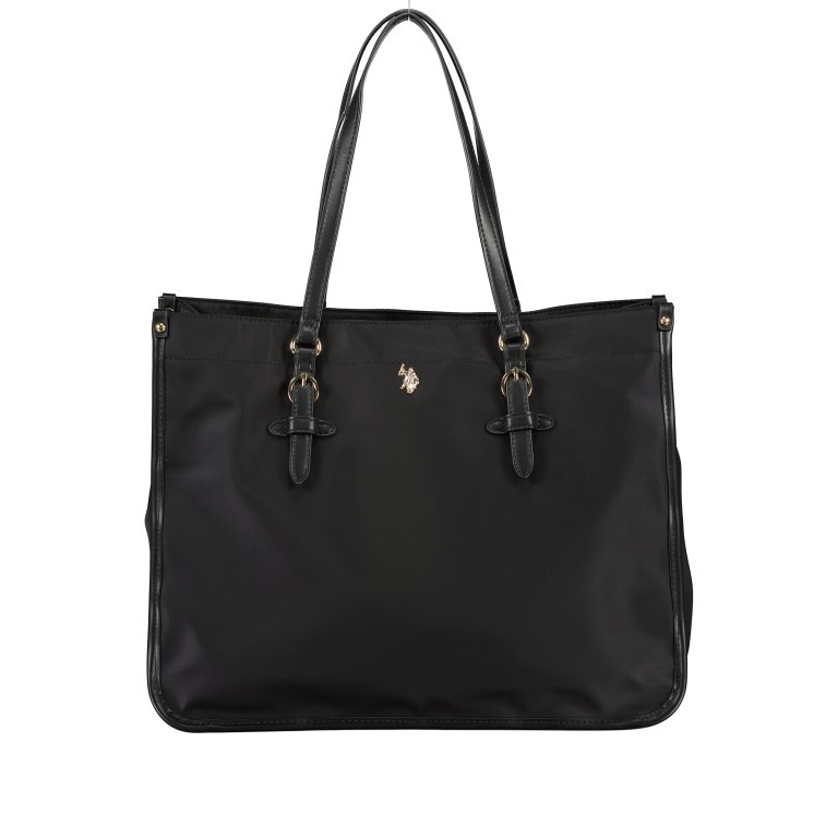 Handtasche Houston Shopping Bag L Black, Farbe: schwarz, Marke: U.S. Polo Assn., EAN: 8052792976577, Abmessungen in cm: 40.32x18x0, Bild 1 von 5