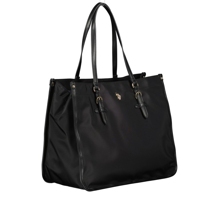 Handtasche Houston Shopping Bag L Black, Farbe: schwarz, Marke: U.S. Polo Assn., EAN: 8052792976577, Abmessungen in cm: 40.32x18x0, Bild 2 von 5