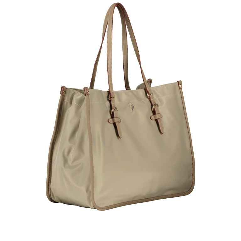 Handtasche Houston Shopping Bag L Light Taupe, Farbe: beige, Marke: U.S. Polo Assn., EAN: 8052792976621, Abmessungen in cm: 40.32x18x0, Bild 2 von 5