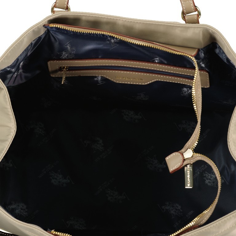 Handtasche Houston Shopping Bag L Light Taupe, Farbe: beige, Marke: U.S. Polo Assn., EAN: 8052792976621, Abmessungen in cm: 40.32x18x0, Bild 5 von 5