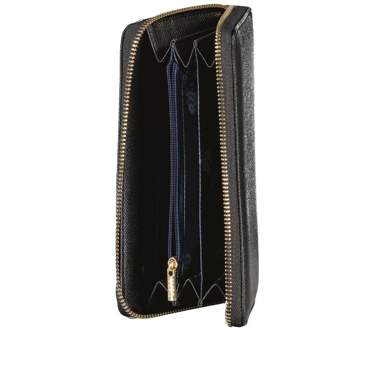 Geldbörse Jones Zip Around Wallet Black, Farbe: schwarz, Marke: U.S. Polo Assn., EAN: 8052792839759, Abmessungen in cm: 19x11x2.5, Bild 3 von 3