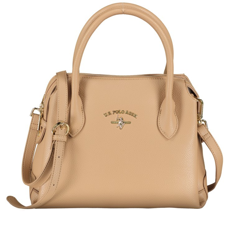 Handtasche Stanford Beige, Farbe: beige, Marke: U.S. Polo Assn., EAN: 8052792975723, Abmessungen in cm: 30x24x16, Bild 1 von 7