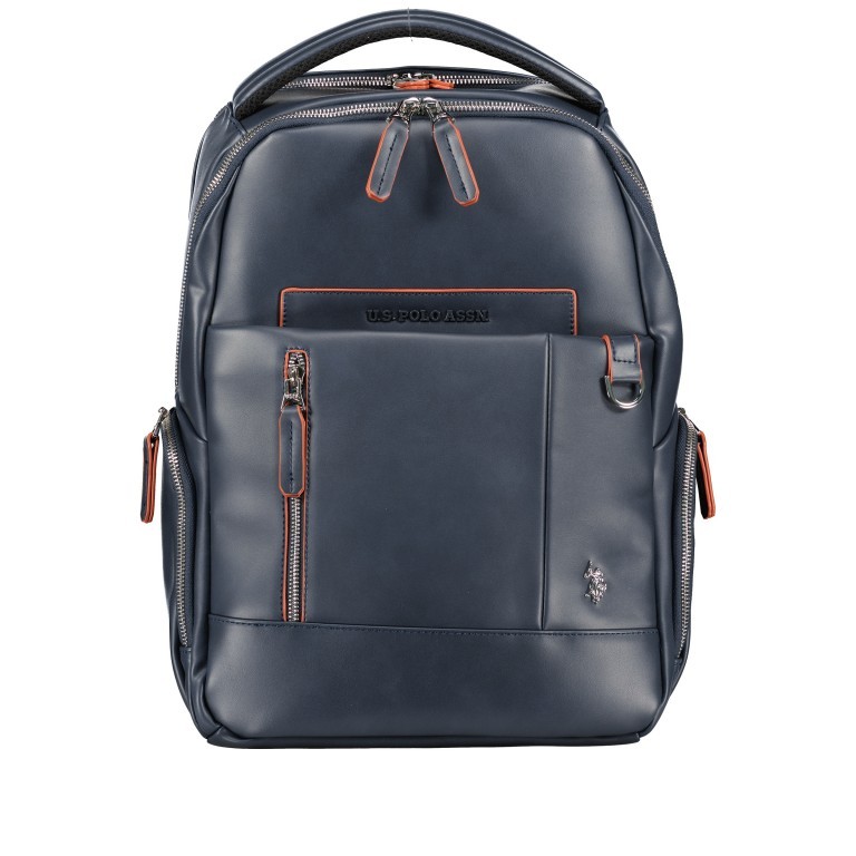 Rucksack Cambridge mit Laptopfach 13 Zoll Navy, Farbe: blau/petrol, Marke: U.S. Polo Assn., EAN: 8052792920419, Abmessungen in cm: 30x43x15, Bild 1 von 7