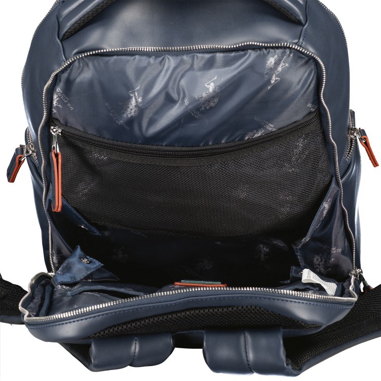 Rucksack Cambridge mit Laptopfach 13 Zoll Navy, Farbe: blau/petrol, Marke: U.S. Polo Assn., EAN: 8052792920419, Abmessungen in cm: 30x43x15, Bild 7 von 7