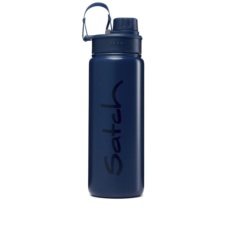 Trinkflasche Edelstahl Blue, Farbe: blau/petrol, Marke: Satch, EAN: 4057081116232, Abmessungen in cm: 7x23.5x7, Bild 1 von 5