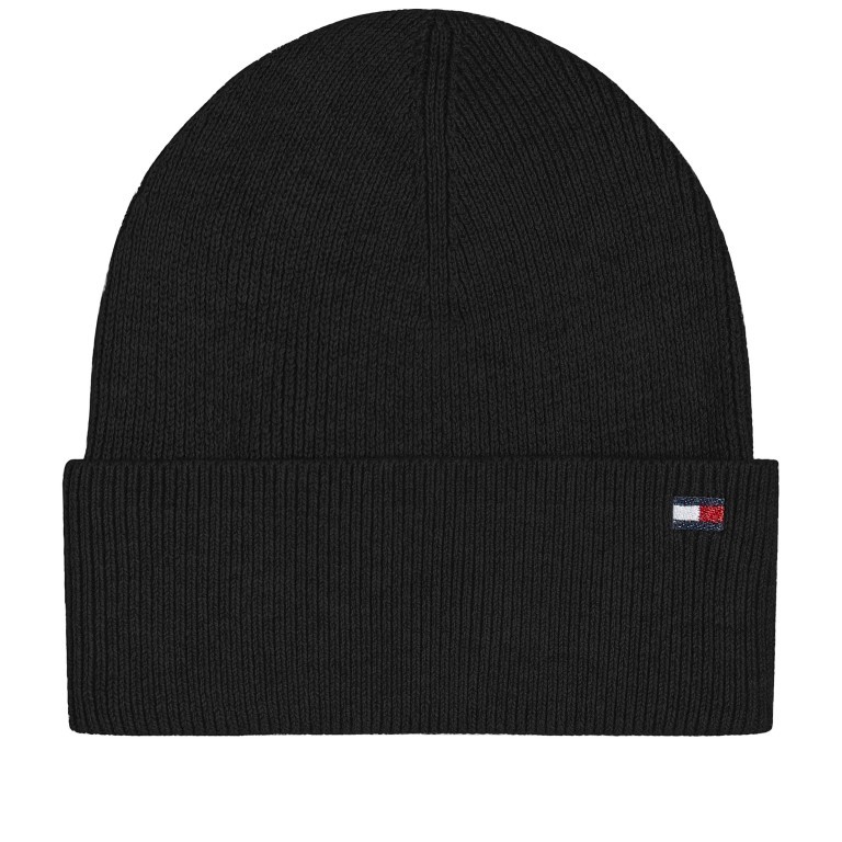 Mütze Essential Knit Beanie Black, Farbe: schwarz, Marke: Tommy Hilfiger, EAN: 8720115055918, Bild 1 von 1