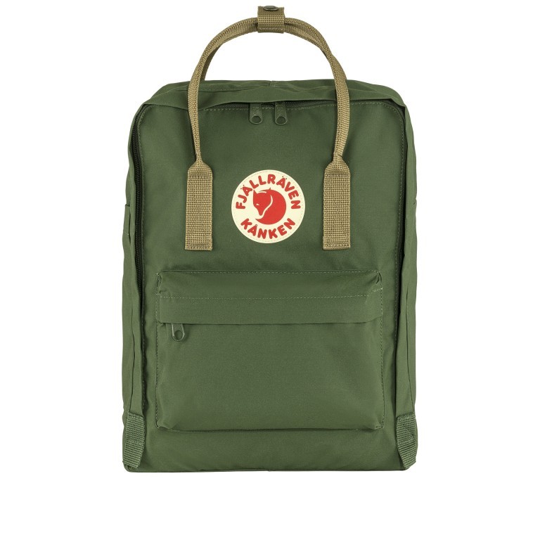 Rucksack Kånken Spruce Green Clay, Farbe: grün/oliv, Marke: Fjällräven, EAN: 7323450689834, Abmessungen in cm: 27x38x13, Bild 1 von 16