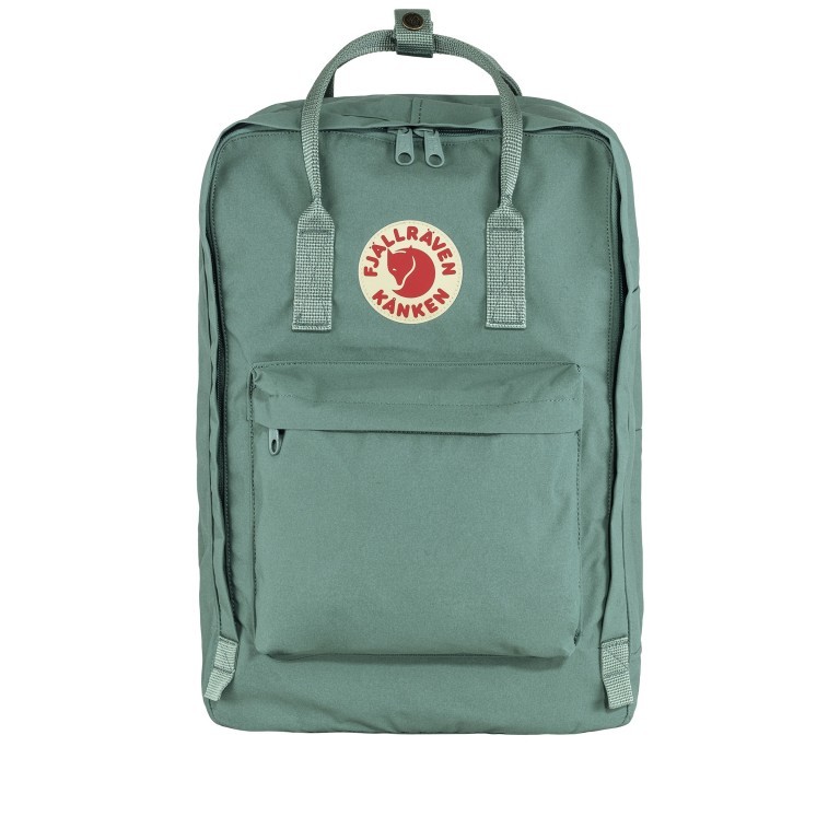 Rucksack Kånken Laptop 17 Zoll Frost Green, Farbe: grün/oliv, Marke: Fjällräven, EAN: 7392158988921, Abmessungen in cm: 30x42x18, Bild 1 von 15