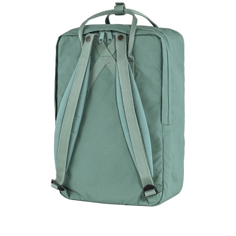 Rucksack Kånken Laptop 17 Zoll Frost Green, Farbe: grün/oliv, Marke: Fjällräven, EAN: 7392158988921, Abmessungen in cm: 30x42x18, Bild 3 von 15