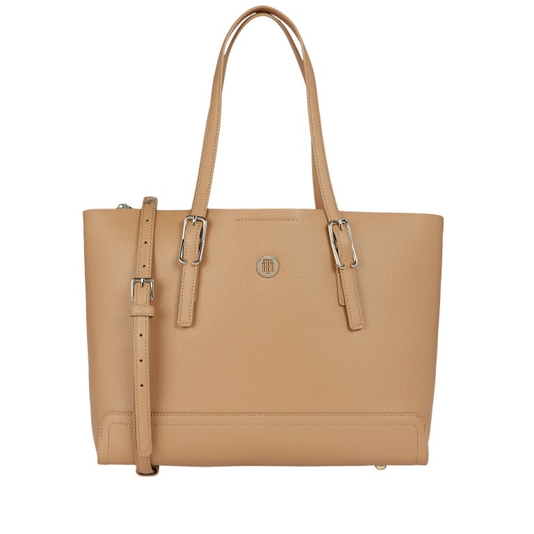 Shopper Honey Medium Tote mit Laptopfach 13 Zoll Camel, Farbe: cognac, Marke: Tommy Hilfiger, EAN: 8720115049306, Abmessungen in cm: 42x27x13.5, Bild 1 von 3