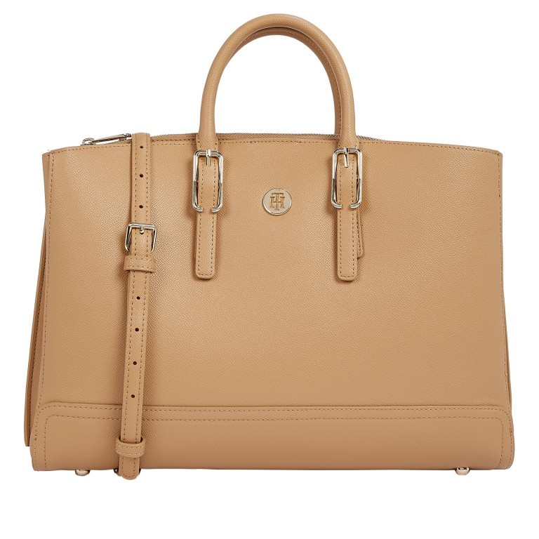 Aktentasche Honey Workbag Camel, Farbe: cognac, Marke: Tommy Hilfiger, EAN: 8720115050166, Abmessungen in cm: 39x27x11, Bild 1 von 3