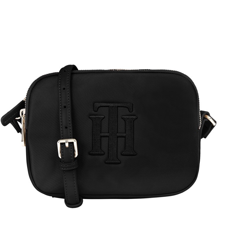 Umhängetasche Poppy Crossover Bag Black, Farbe: schwarz, Marke: Tommy Hilfiger, EAN: 8720115049467, Abmessungen in cm: 21x17x5, Bild 1 von 3